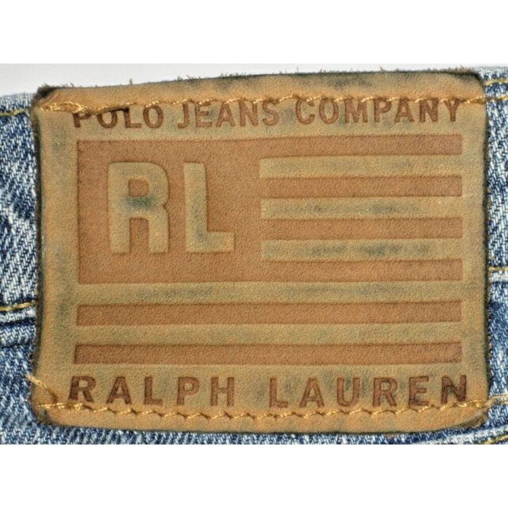 Womens RL RALPH LAUREN POLO Straight Leg Cotton Saturday  Jeans sz 10x 32"